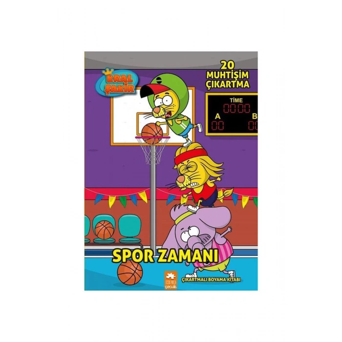 KRAL ŞAKİR ÇIKARTMALI BOYAMA SPOR ZAMANI