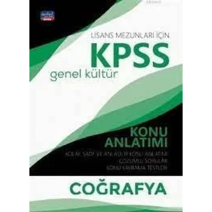 KPSS GK COĞRAFYA KONU ANLATIMI - NOBEL