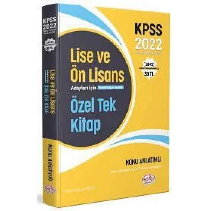 KPSS 2022 Lise ve Önlisans Adayları İçin Özel Tek