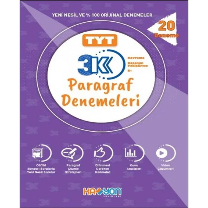 KATYON TYT 3K PARAGRAF 20 DENEMELERİ