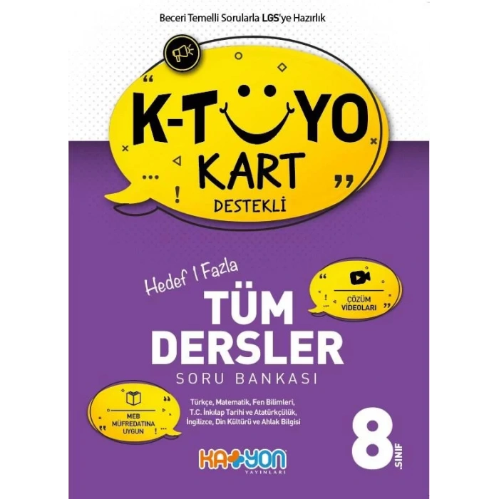 KATYON 8. SINIF TÜM DERSLER SORU BANKASI