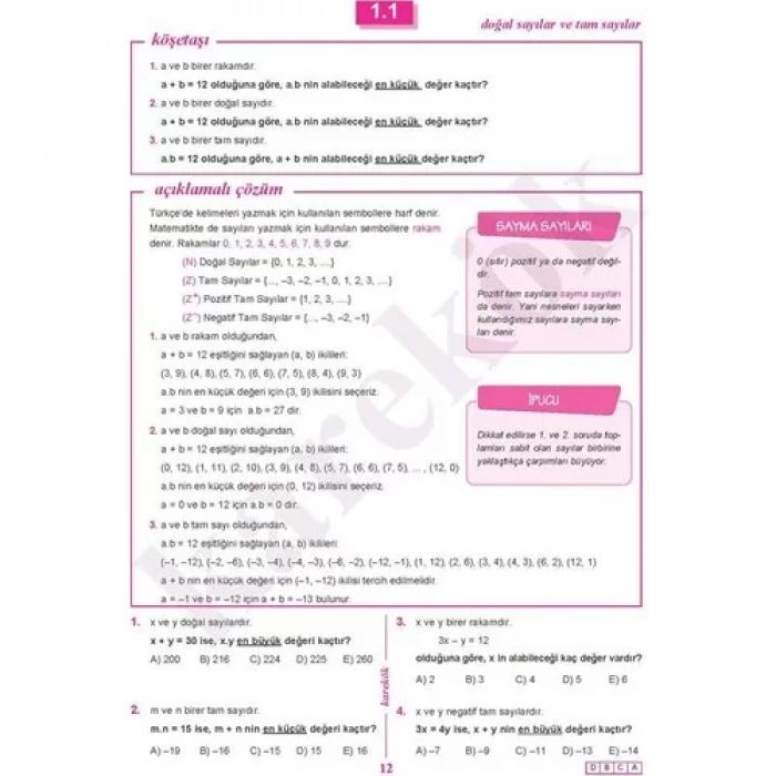 KAREKÖK MATEMATİK SIFIR