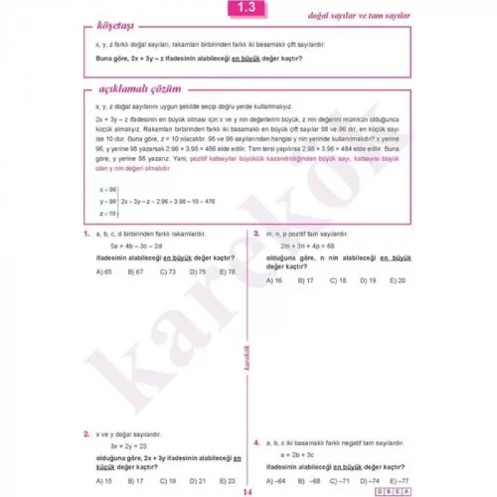 KAREKÖK MATEMATİK SIFIR