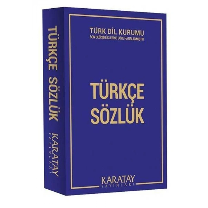 KARATAY TÜRKÇE SÖZLÜK PLASTİK KAPAK MAVİ TDK UYUML