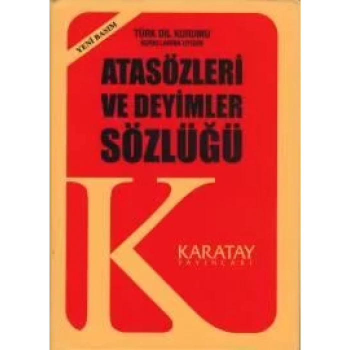 KARATAY ATASÖZLERİ DEYİMLER SÖZLÜĞÜ PLASTİK KÜÇÜK