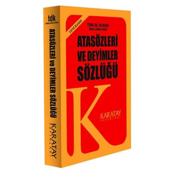 KARATAY ATASÖZLERİ DEYİMLER SÖZLÜĞÜ PLASTİK KÜÇÜK