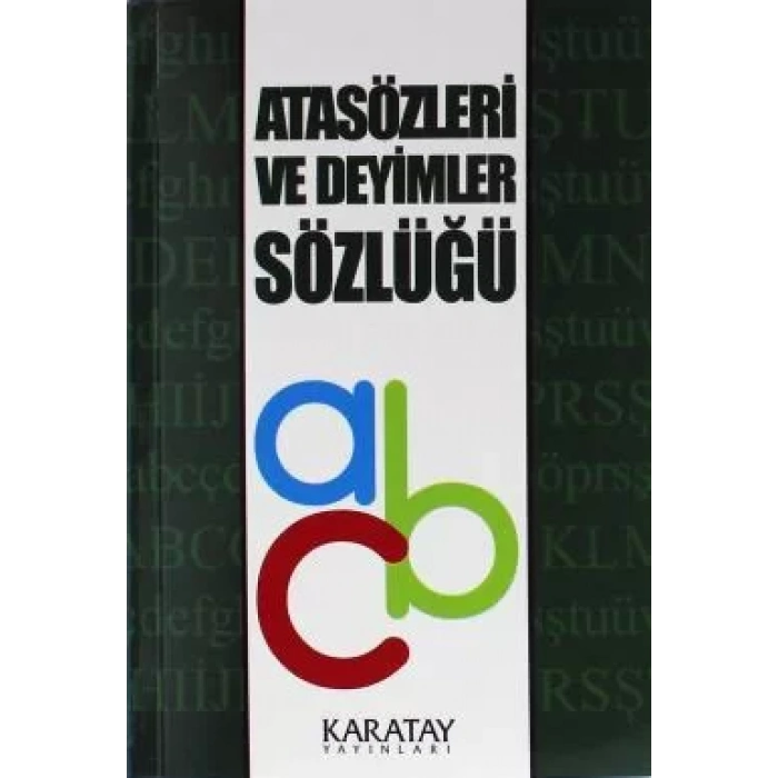 KARATAY ATASÖZLERİ DEYİMLER SÖZLÜĞÜ 2.HM KARTON