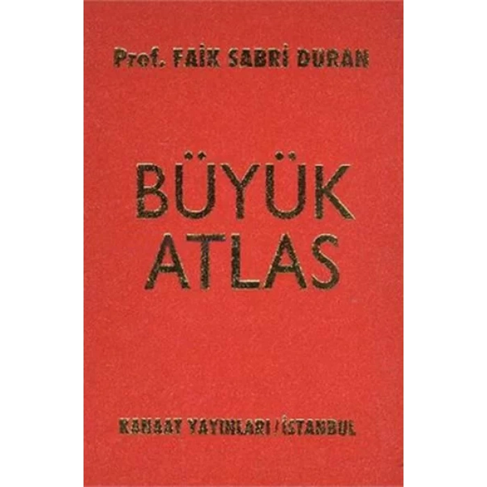 KANAAT BÜYÜK ATLAS CİLTLİ