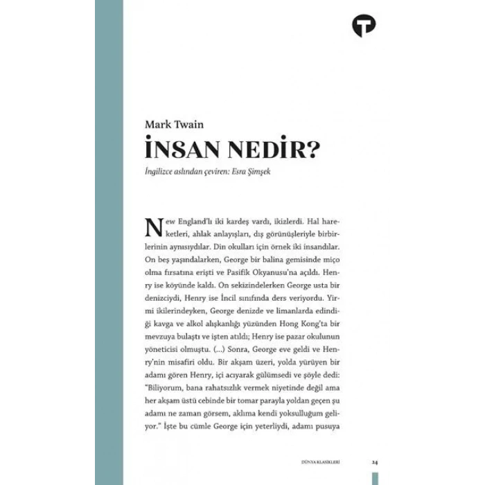 İNSAN NEDİR-TURKUVAZ