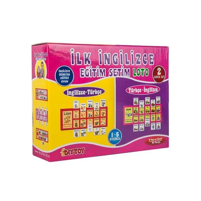 İLK İNGİLİZCE EĞİTİM SETİM LOTO 2 SÜPER SET-DIYTOY