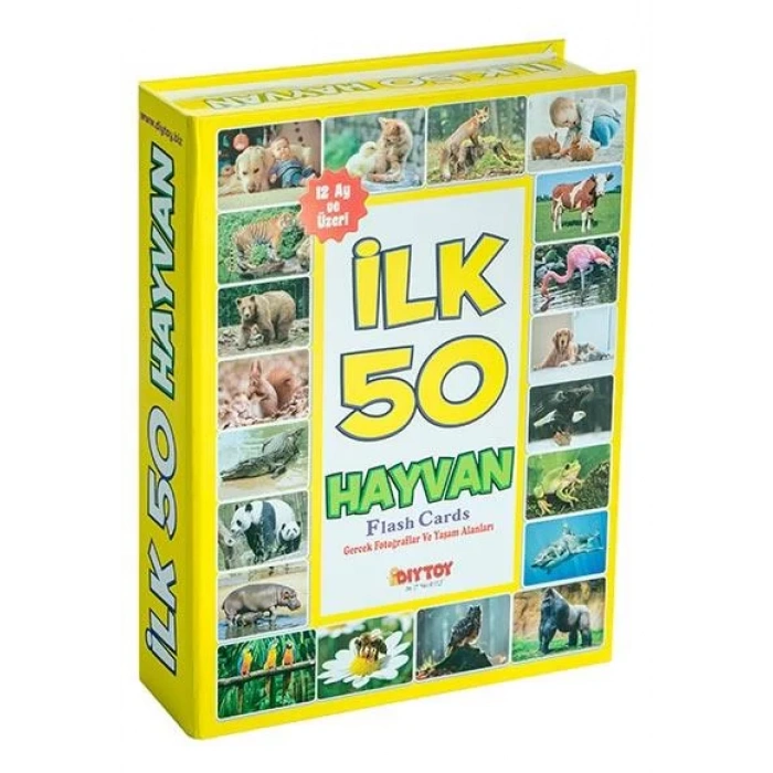 İLK 50 HAYVAN FLASH CARDS - DIYTOY