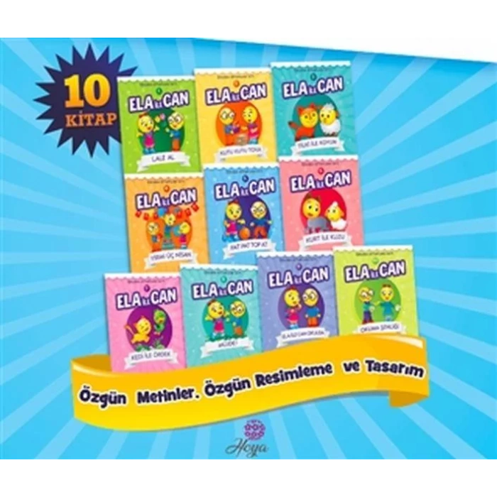 HOYA 1.SINIF ELA İLE CAN OKUMA KİTAPLARI 10 KİTAP