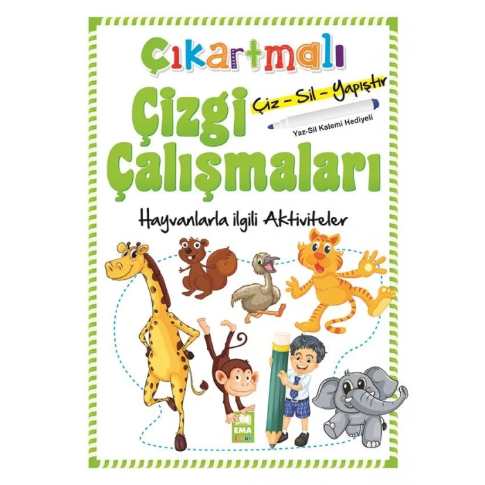 HAYVANLARLA İLGİLİ AKTİVİTELER ÇIKARTMALI ÇİZGİ Ç.