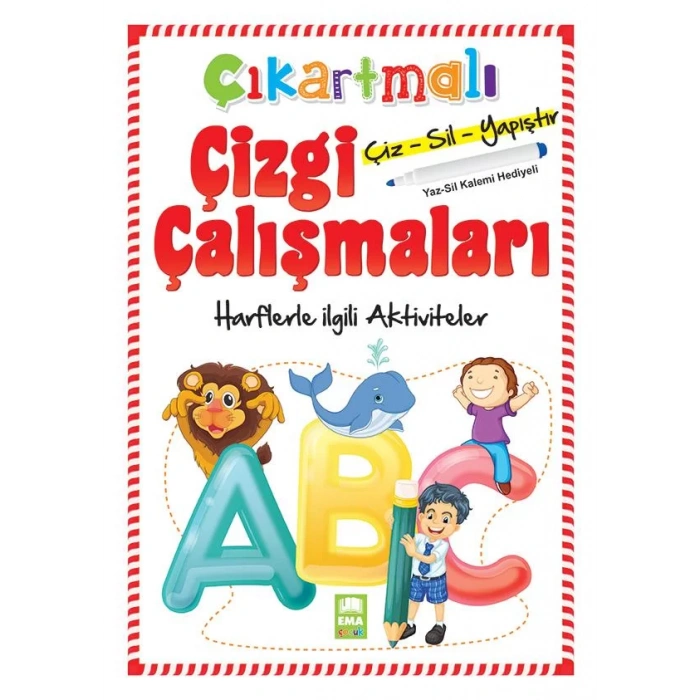HARFLERLE İLGİLİ AKTİVİTELER ÇIKARTMALI ÇİZGİ ÇAL.