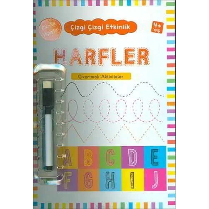 HARFLER 4+ ÇIKARTMALI ÇİZ SİL YAPIŞTIR - KUKLA