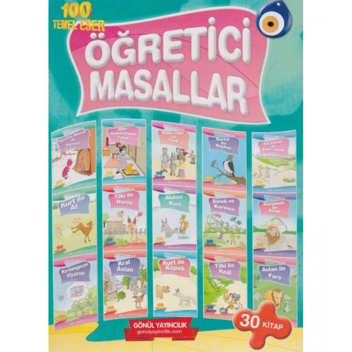 GÖNÜL ÖĞRETİCİ MASALLAR 100 TEMEL 30 KİTAP KUTULU