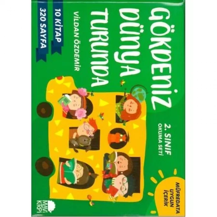 GÖKDENİZ DÜNYA TURUNDA 2 . SINIF (10 KİTAP) MAVİ