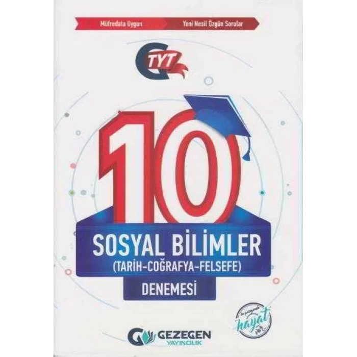 GEZEGEN TYT SOSYAL BİLİMLER 10 DENEME
