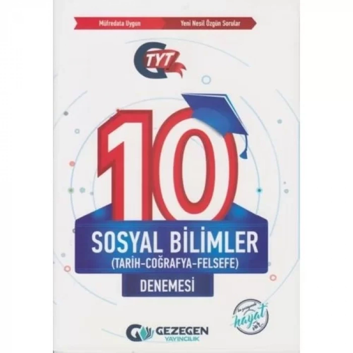 GEZEGEN TYT SOSYAL BİLİMLER 10 DENEME