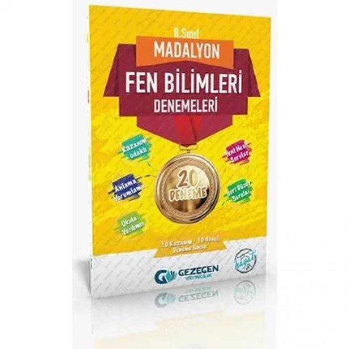 GEZEGEN 8.SINIF MADALYON FEN BİLİMLERİ 20 DENEME