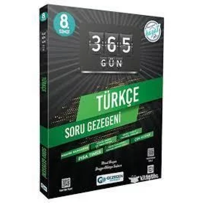 GEZEGEN 8.SINIF 365 GÜN TÜRKÇE SORU BANKASI