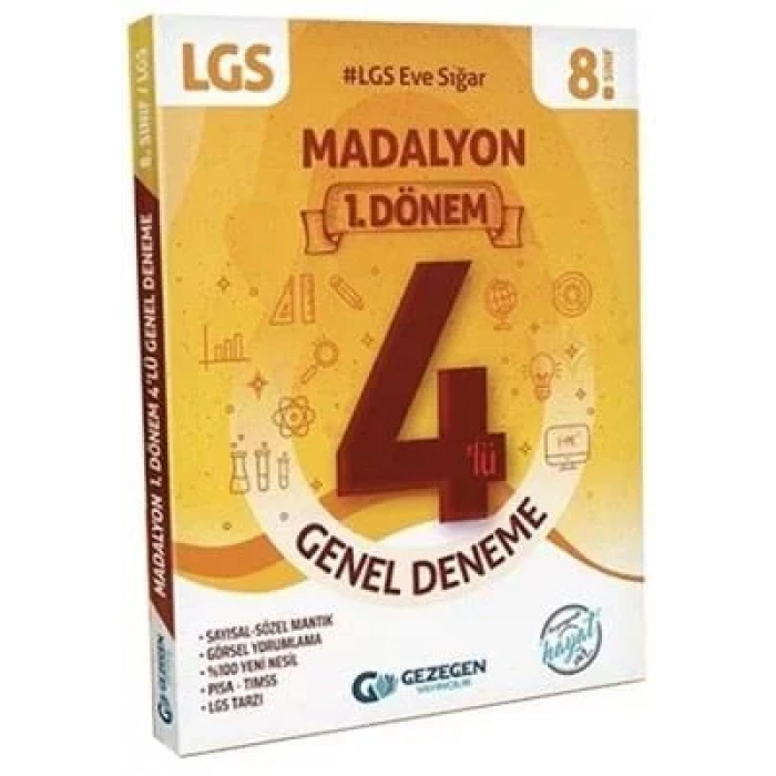 GEZEGEN 8.SINIF 1.DÖNEM MADALYON 4LÜ GENEL DENEME