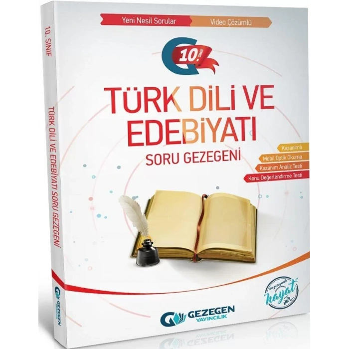 GEZEGEN 10.SINIF TÜRK DİLİ VE EDEBİYATI SORU GEZEG