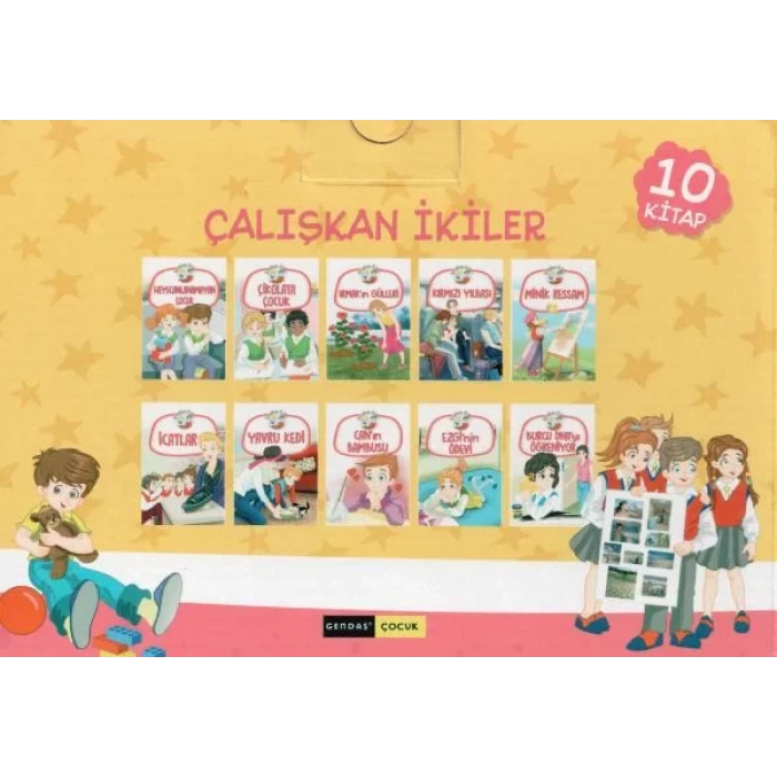 GENDAŞ ÇALIŞKAN İKİLER 10 KİTAP KUTULU