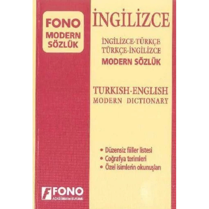 FONO MODERN İNGİLİZCE SÖZLÜK