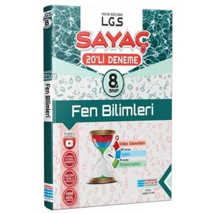 EVRENSEL 8.SINIF FEN BİLİMLERİ SAYAÇ 20 DENEME