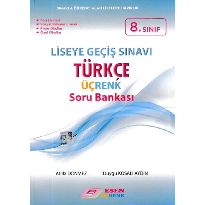 ESEN 8.SINIF ÜÇRENK TÜRKÇE SORU BANKASI