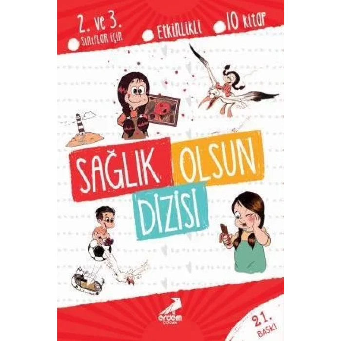 ERDEM SAĞLIK OLSUN DİZİSİ 2. VE 3. SINIF 10 KİTAP