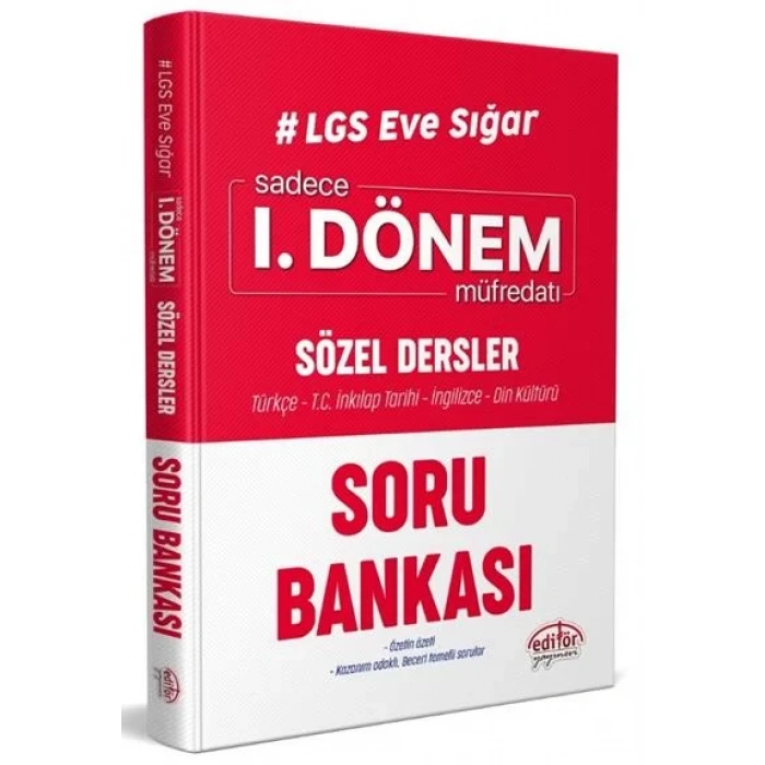 EDİTÖR 8.SINIF 1.DÖNEM SÖZEL SORU BANKASI