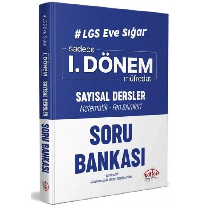 EDİTÖR 8.SINIF 1.DÖNEM SAYISAL SORU BANKASI
