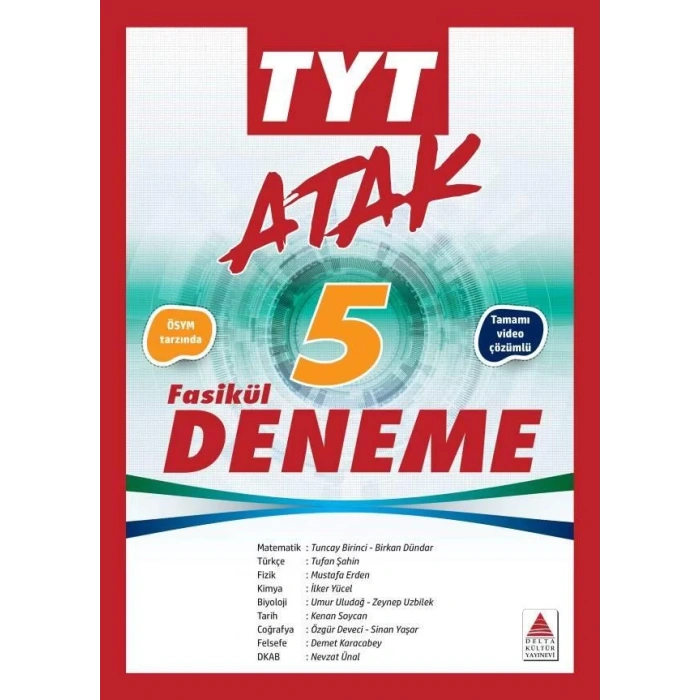 DELTA TYT ATAK FASİKÜL 5 DENEME