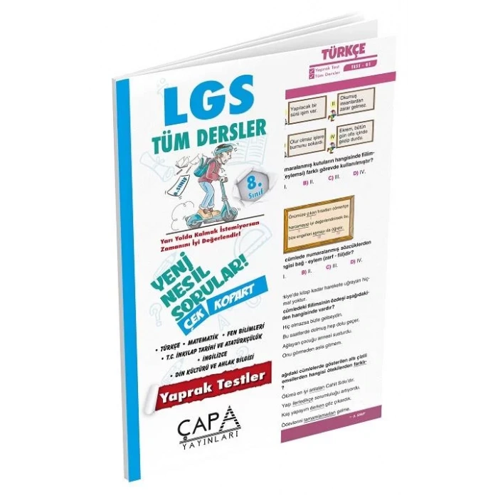 ÇAPA 8.SINIF TÜM DERSLER YAPRAK TEST