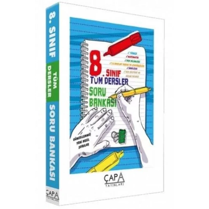 ÇAPA 8.SINIF TÜM DERSLER SORU BANKASI