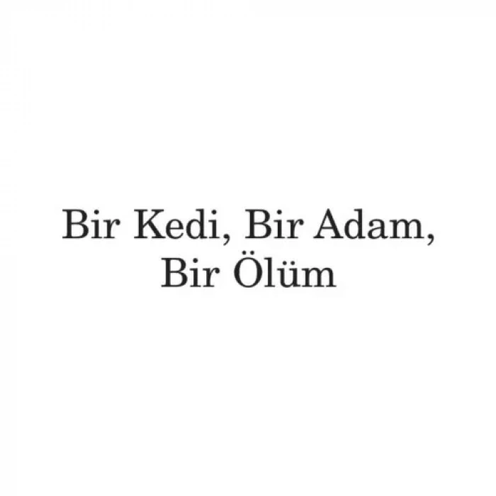 BİR KEDİ BİR ADAM BİR ÖLÜM - DOĞAN