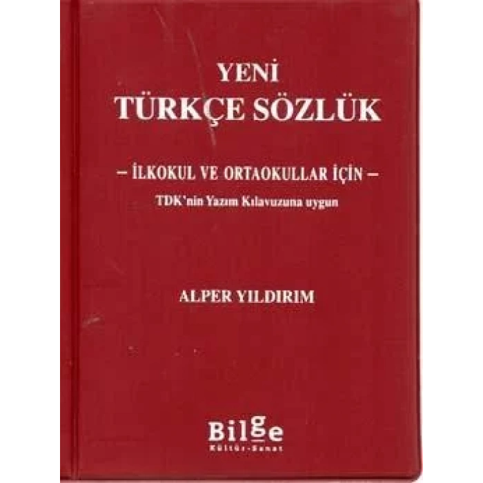 BİLGE KÜLTÜR YENİ TÜRKÇE SÖZLÜK