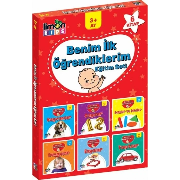 BENİM İLK ÖĞRENDİKLERİM EĞİTİM SETİ(6 KİTAP)-LİMON