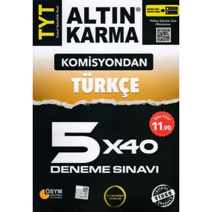 ALTIN KARMA TYT KOMİSYONDAN TÜRKÇE DENEME