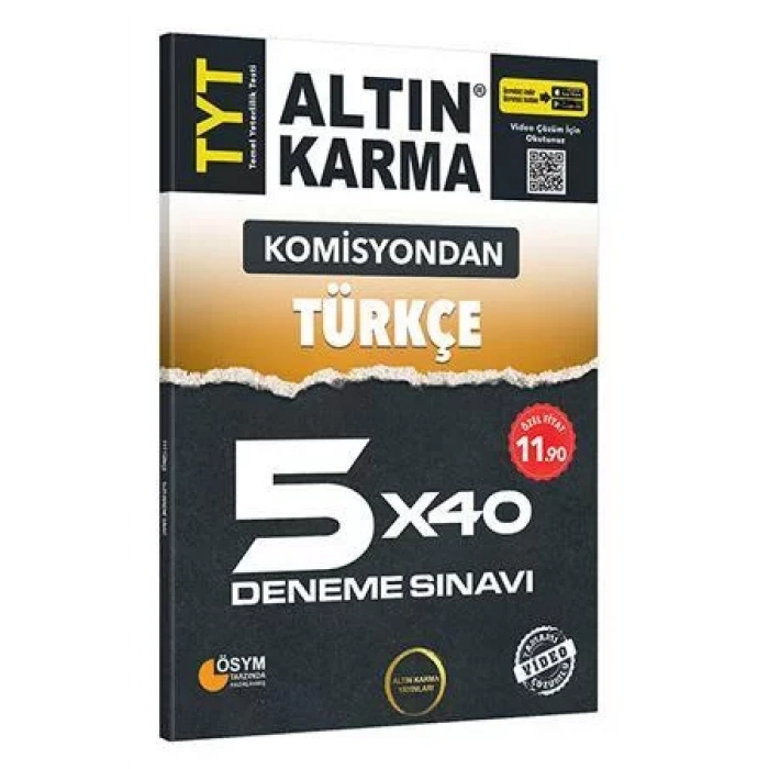 ALTIN KARMA TYT KOMİSYONDAN TÜRKÇE DENEME