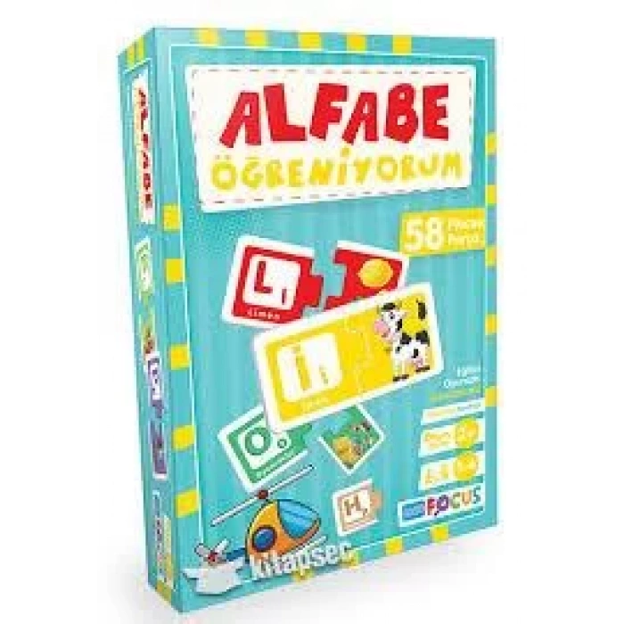 ALFABE ÖĞRENİYORUM 58 PARÇA - BLUE FOCUS