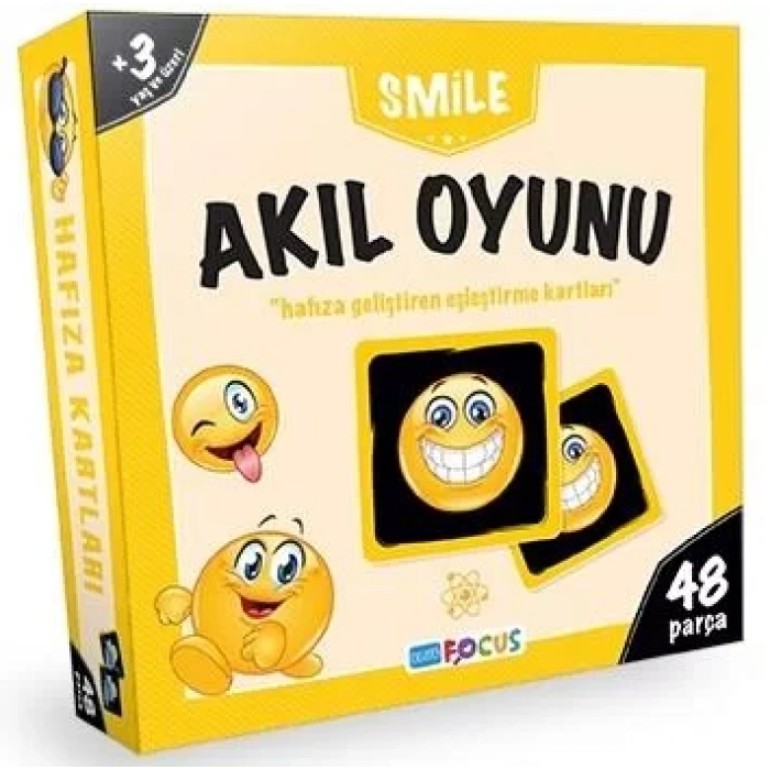 AKIL OYUNU SMİLE HAFIZA KARTLARI- BLUE FOCUS