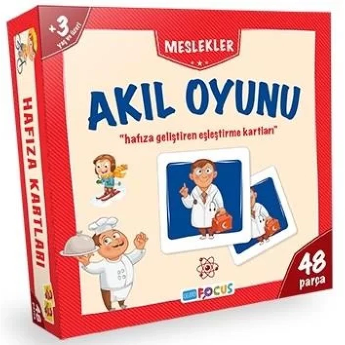 AKIL OYUNU MESLEKLER HAFIZA KARTLARI - BLUE FOCUS