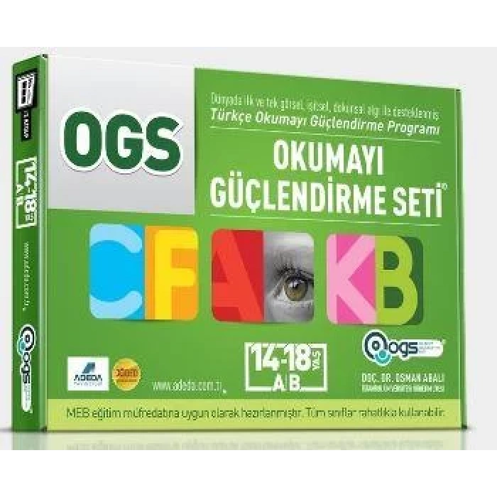 ADEDA OKUMAYI GÜÇLENDİRME SETİ 14-18 YAŞ A B