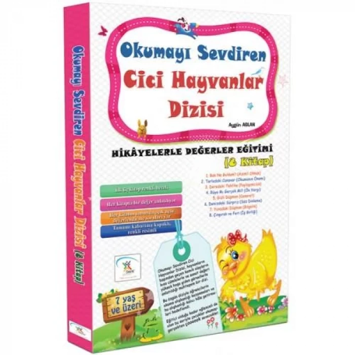5RENK OKUMAYI SEVDİREN CİCİ HAYVANLAR DİZİSİ 8 KİT