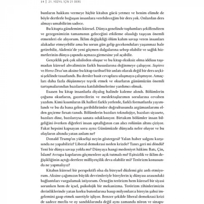 21. YÜZYIL İÇİN 21 DERS - KOLEKTİF