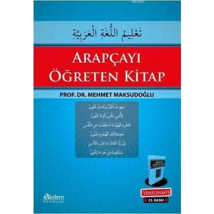 AKDEM ARAPÇAYI ÖĞRETEN KİTAP