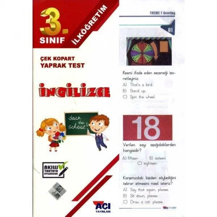 AÇI 3.SINIF İNGİLİZCE YAPRAK TEST